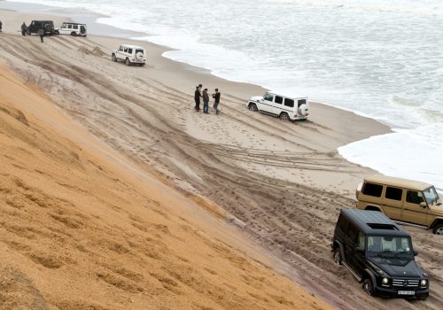 Namibia Skeleton Coast explorer Mike Horn Mercedes-Benz G-Wagens