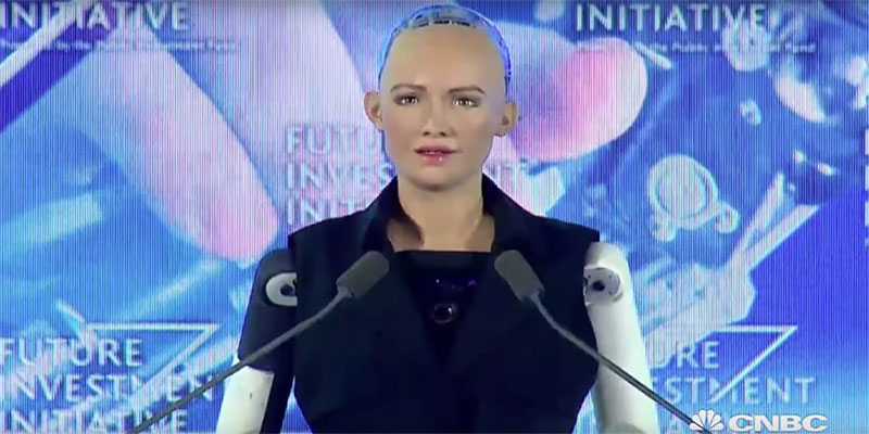 Sophia Humanoid Saudi Robot
