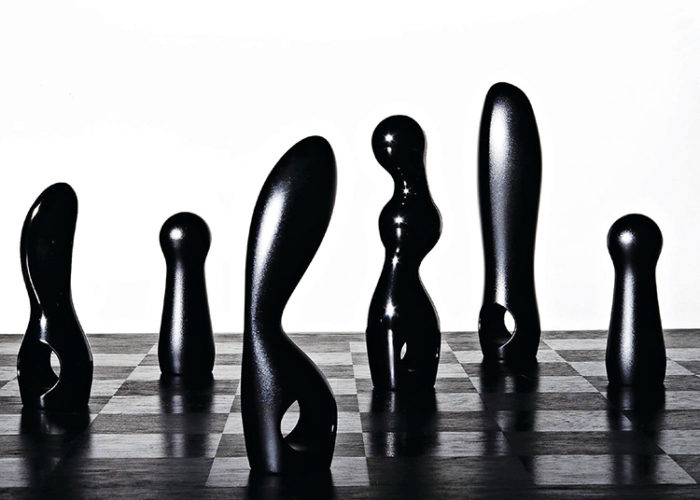 An Exotic Chess Set that Swings Both Ways