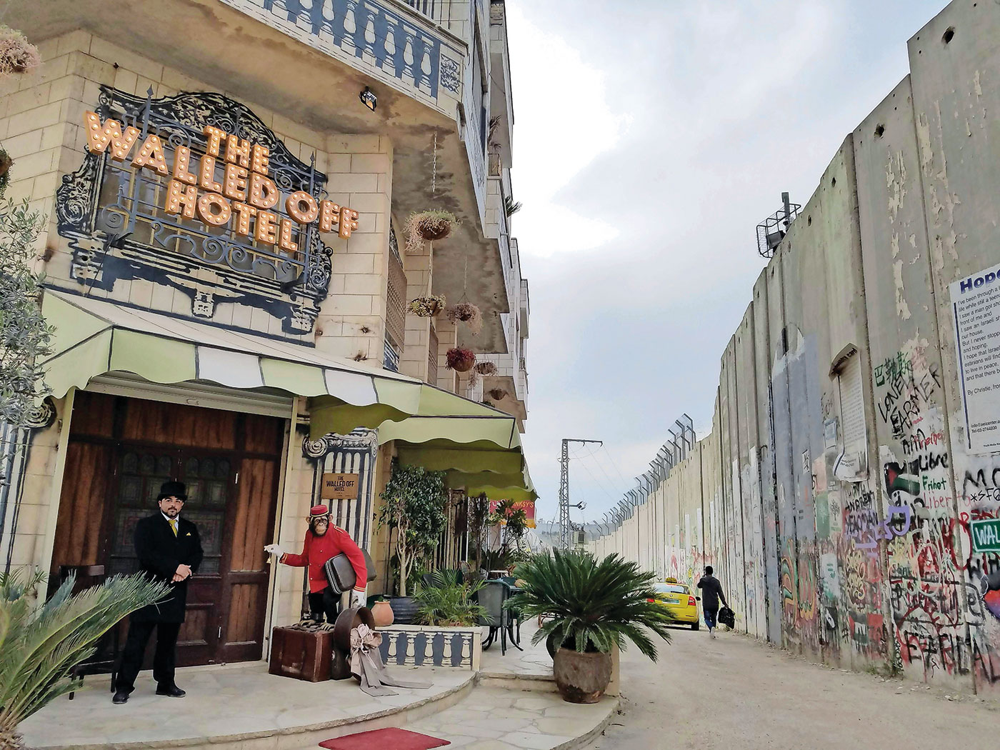 Banksy, Walled Off Hotel, Palestine