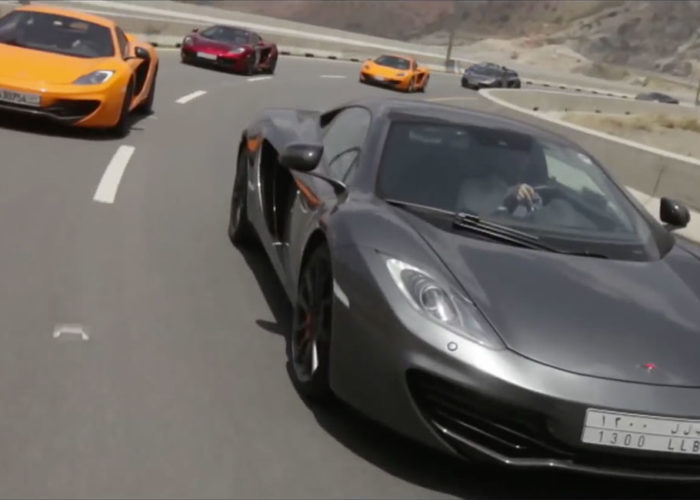 A Convoy of McLaren Supercars Drive on 2,000km Journey Across Saudi Arabia