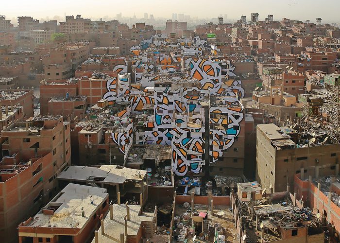 A Prodigious Mural in Egypt by Calligraffiti Artist eL Seed is Actually Even Bigger Than It Looks