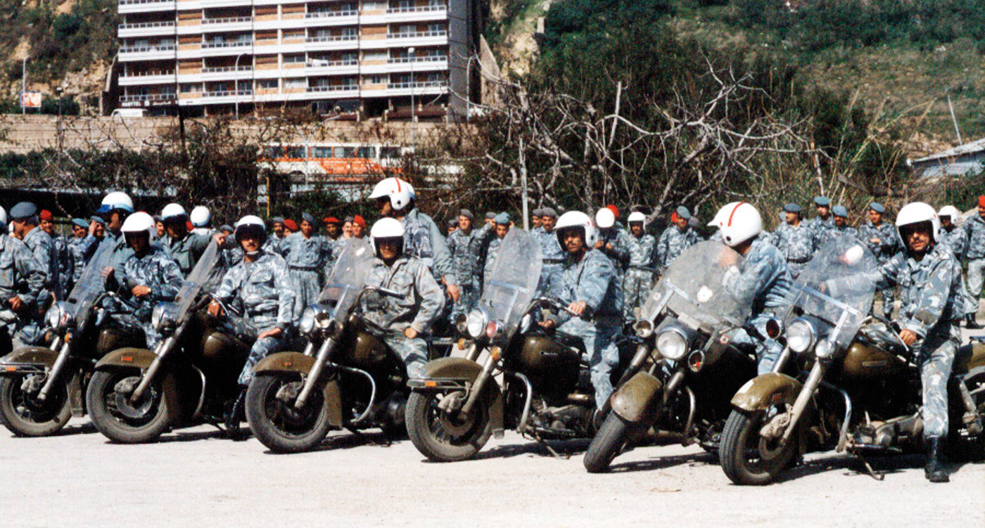 Harley Davidson motorbikes Lebanon lebanese Police History