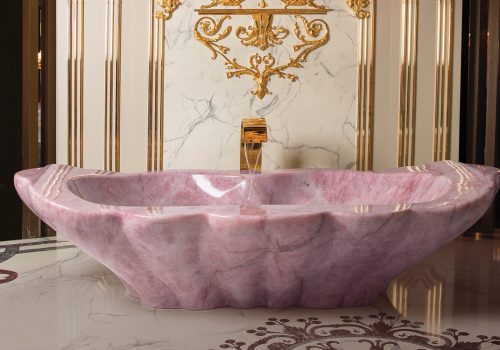 Baldi Bathtub rose quartz