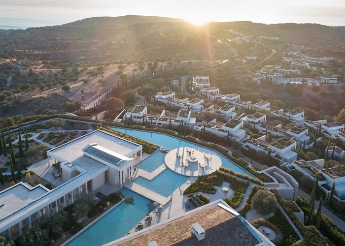 The Amanzoe In Greece is a Hellenic High Temple of Escapism with a Truly Fascinating Backstory